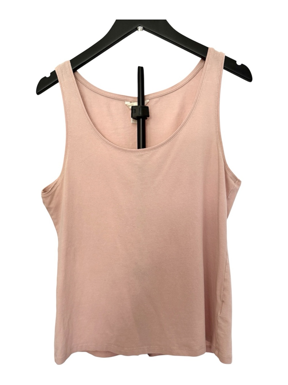 Basic Editions Sleeveless Scoop Tank - Blush Pink